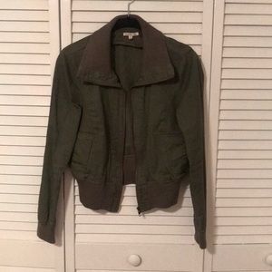 Army Green Bomber Jacket- Charlotte Russe